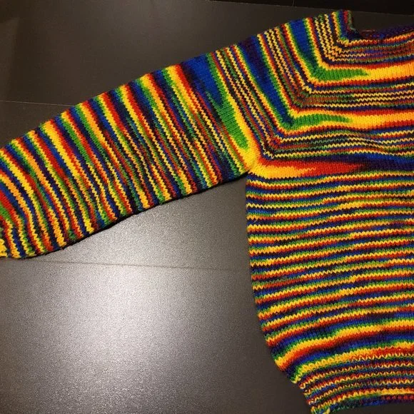 Handmade Rainbow Sweater - Picture 3 of 4